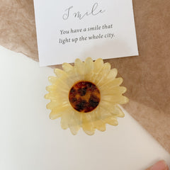 Flaxmaker Sunflower Hair Clip