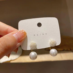 Elegant Ball Back Hanging Pearl Earrings