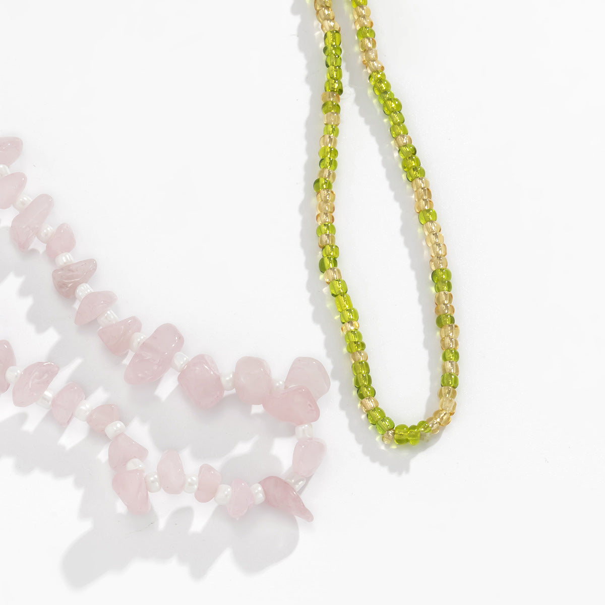 Shell Multilayer Contrast Waist Chain