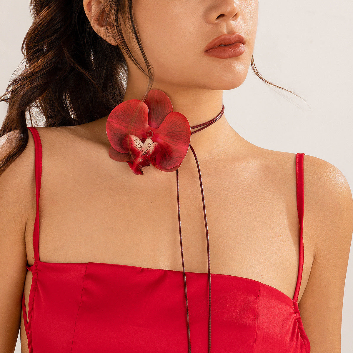 Flower Earrings and Necklace