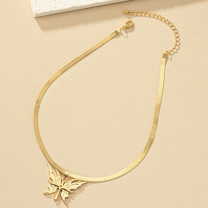 Butterfly Metal Style Necklace