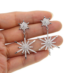 2 North Stars Long Earring