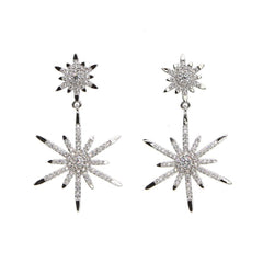 2 North Stars Long Earring