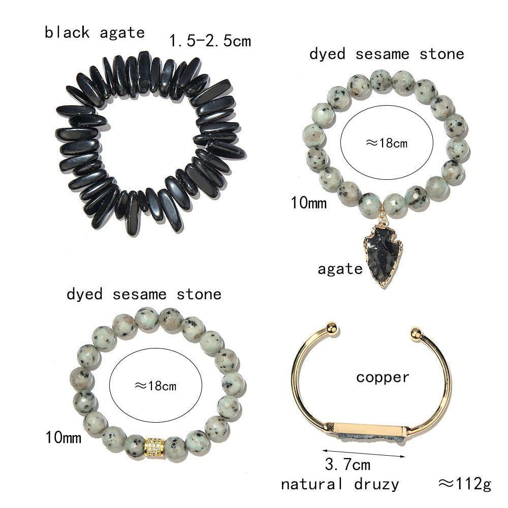 Natural Stone Bracelets Set