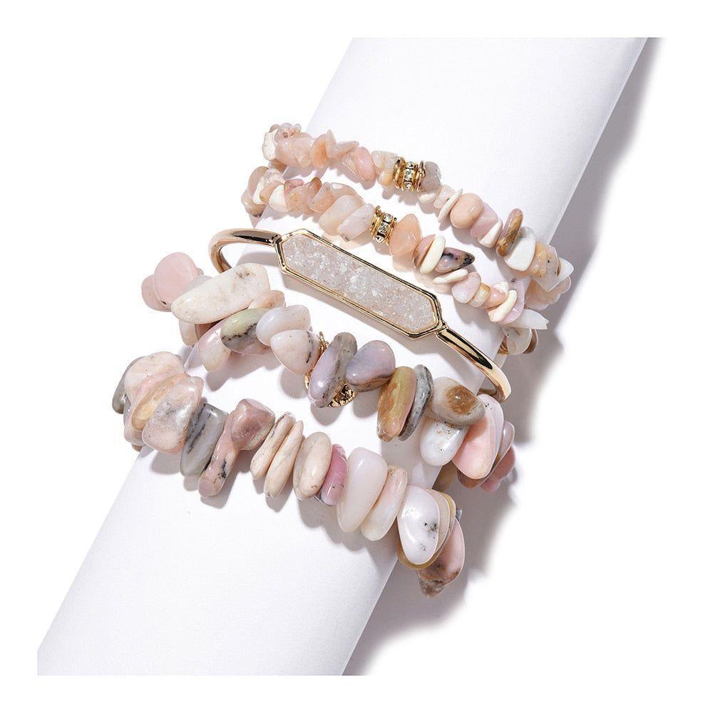 Natural Stone Bracelets Set