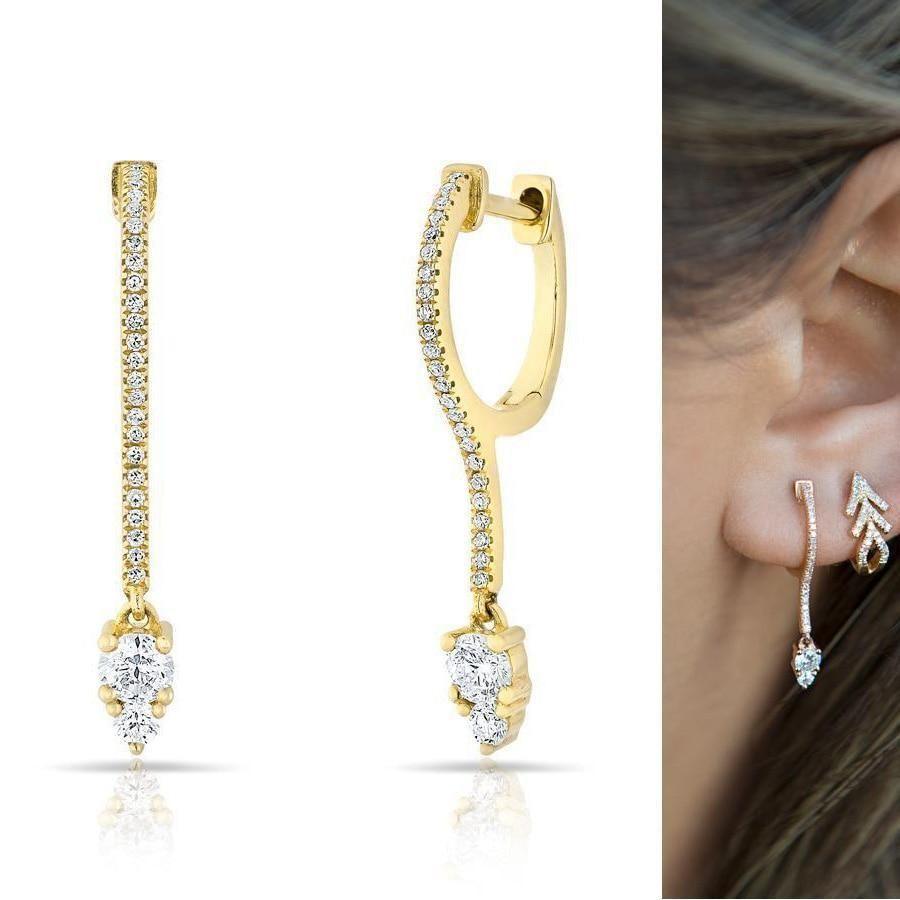 Tear Drop Crystal Earrings