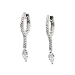 Tear Drop Crystal Earrings