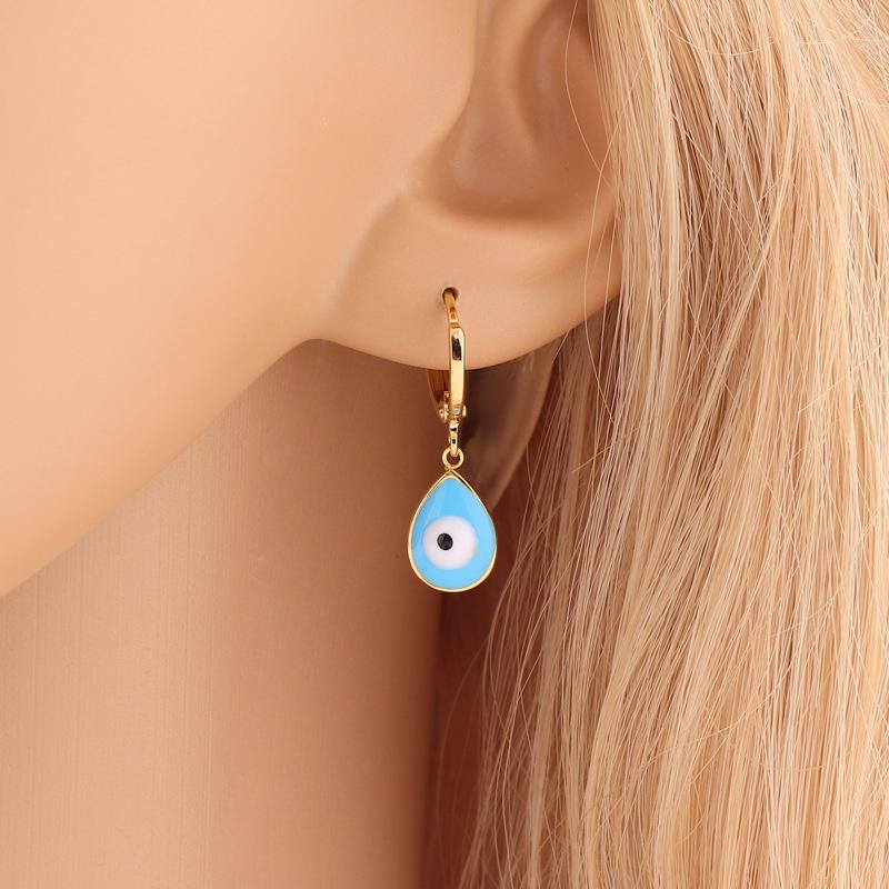 Devil's Eye Drop Earrings