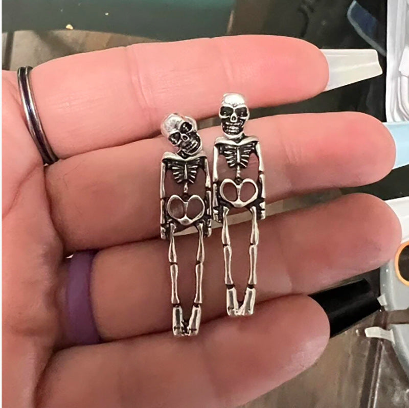 Halloween Skeleton Simulation Human Skeleton Earrings