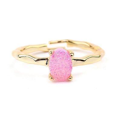 Finger Rings 32 Styles Natural Druzy Stone