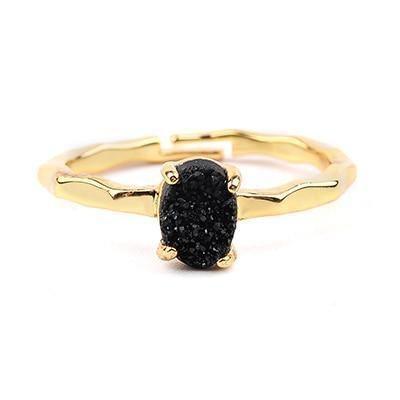 Finger Rings 32 Styles Natural Druzy Stone