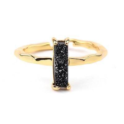 Finger Rings 32 Styles Natural Druzy Stone