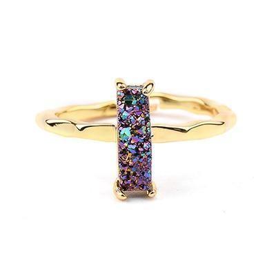 Finger Rings 32 Styles Natural Druzy Stone