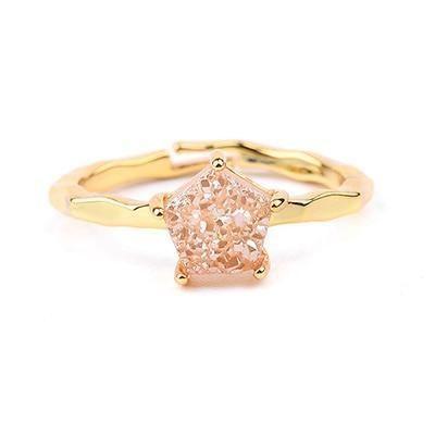 Finger Rings 32 Styles Natural Druzy Stone