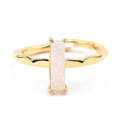 Finger Rings 32 Styles Natural Druzy Stone