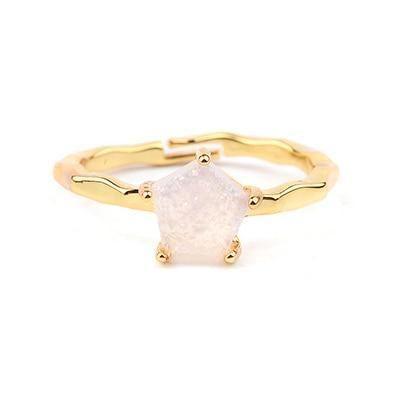 Finger Rings 32 Styles Natural Druzy Stone