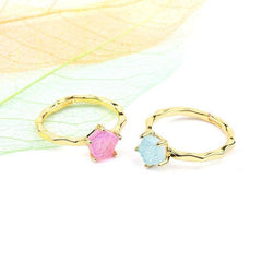 Finger Rings 32 Styles Natural Druzy Stone