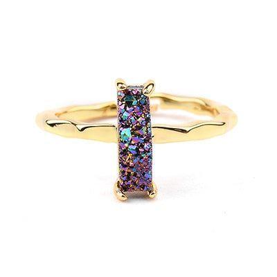 Finger Rings 32 Styles Natural Druzy Stone