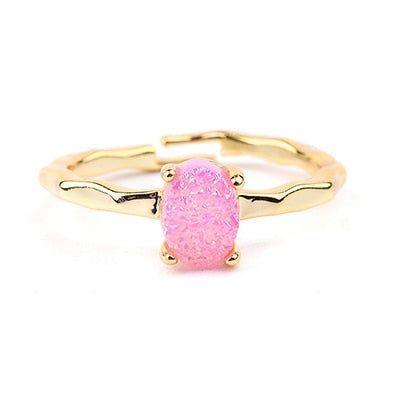 Finger Rings 32 Styles Natural Druzy Stone