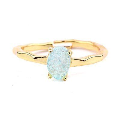 Finger Rings 32 Styles Natural Druzy Stone