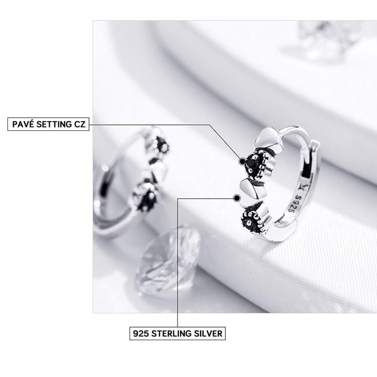 Forever Love 100% 925 Sterling Silver Earring