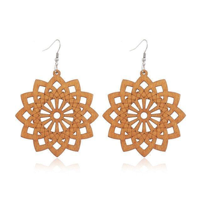 Geometric Big Dangle Earrings