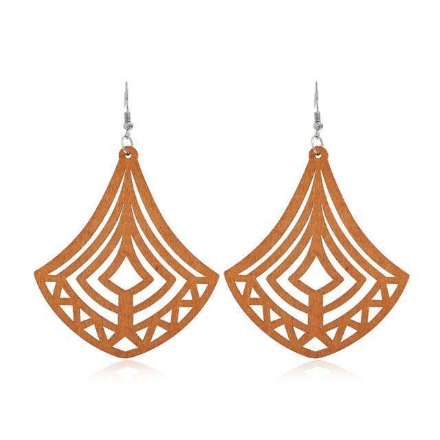 Geometric Big Dangle Earrings