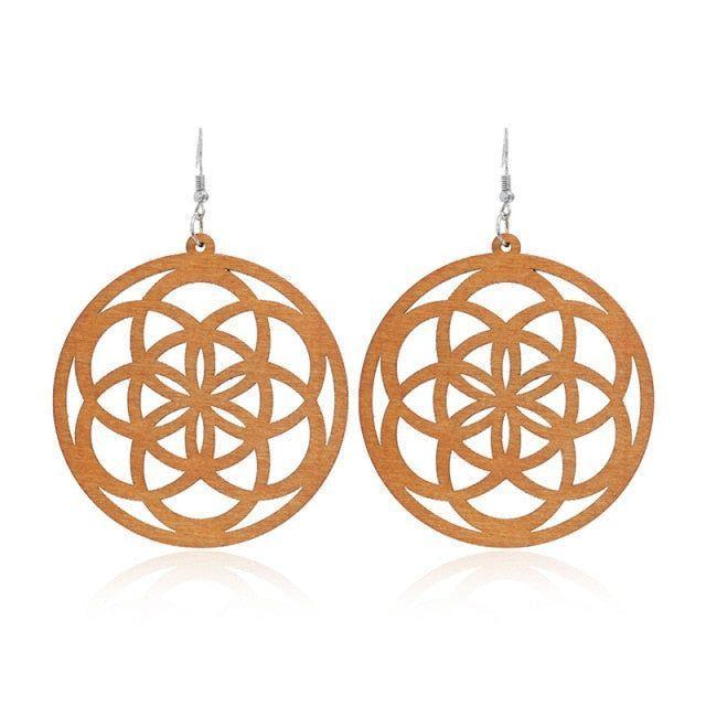 Geometric Big Dangle Earrings