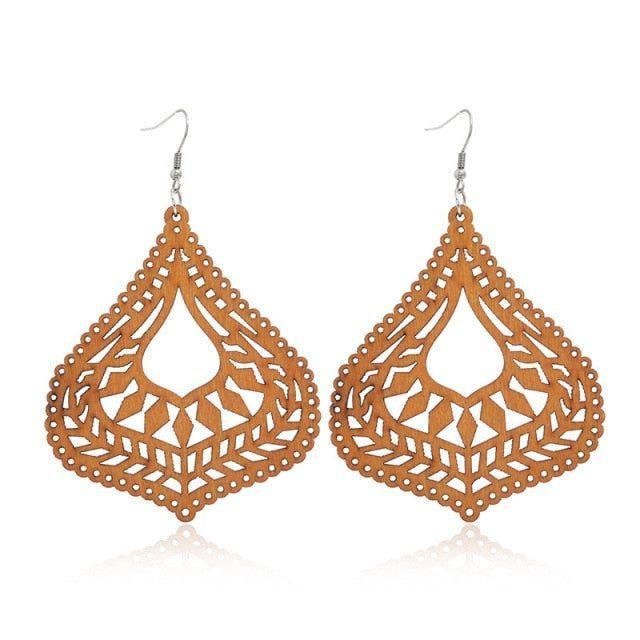 Geometric Big Dangle Earrings