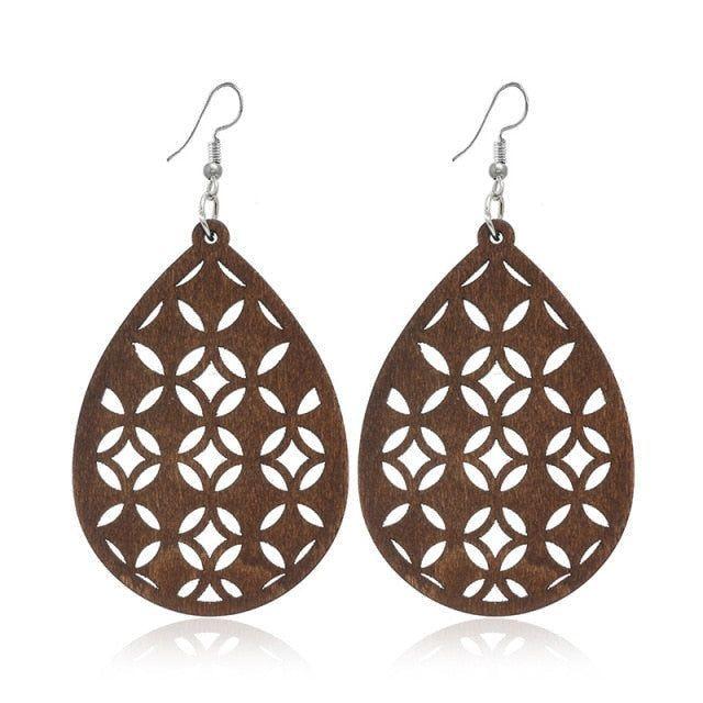 Geometric Big Dangle Earrings