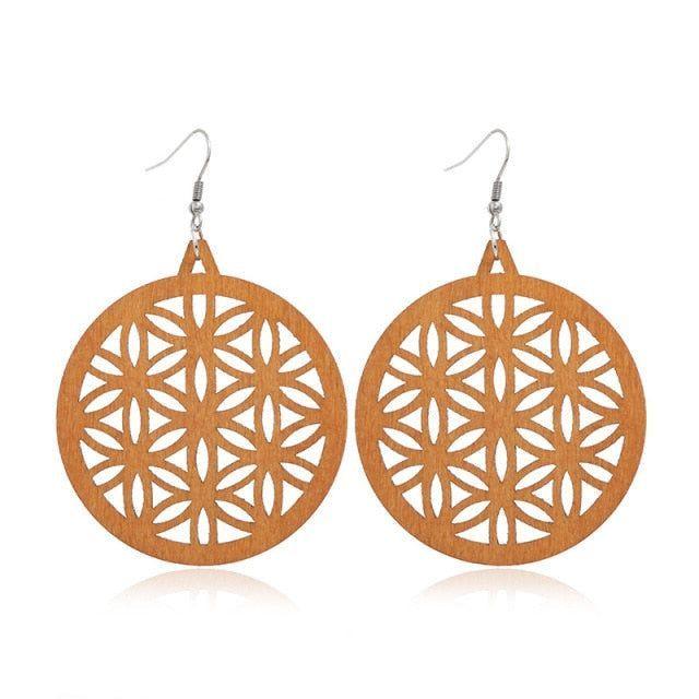 Geometric Big Dangle Earrings