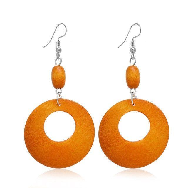 Geometric Big Dangle Earrings