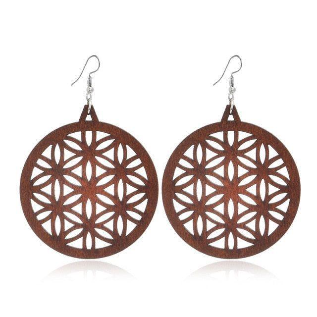 Geometric Big Dangle Earrings
