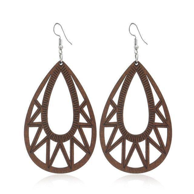 Geometric Big Dangle Earrings