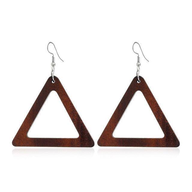 Geometric Big Dangle Earrings