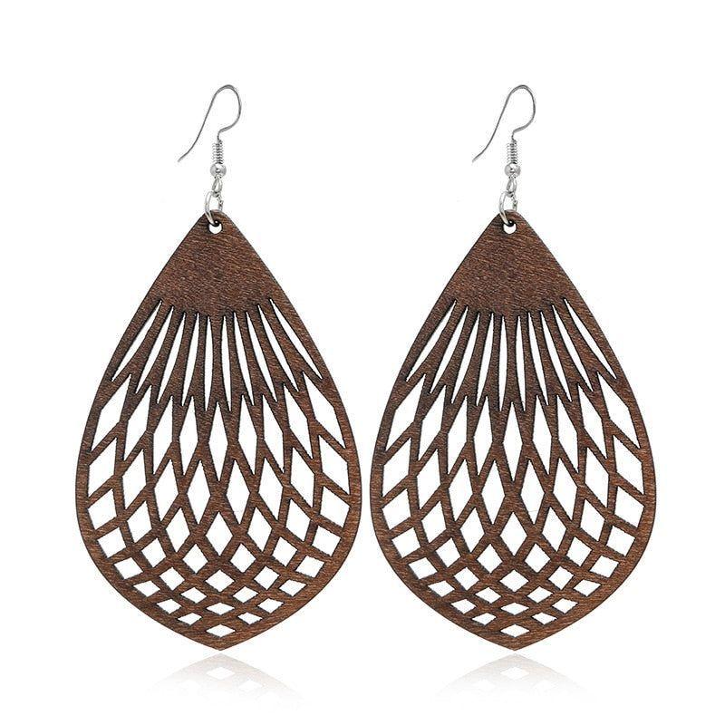 Geometric Big Dangle Earrings