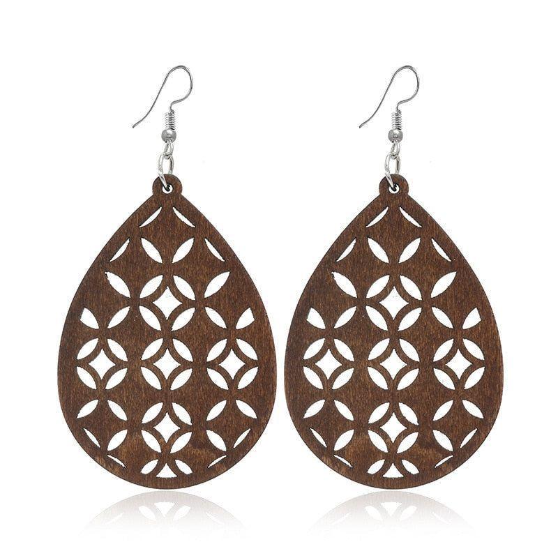 Geometric Big Dangle Earrings