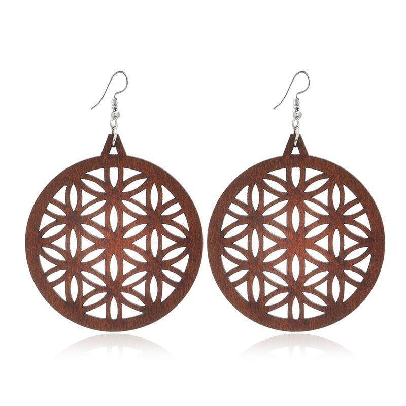 Geometric Big Dangle Earrings