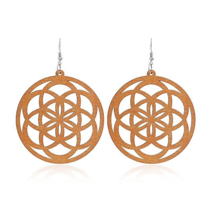 Geometric Big Dangle Earrings