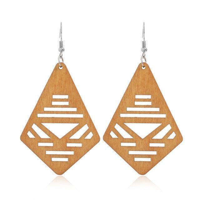 Geometric Big Dangle Earrings