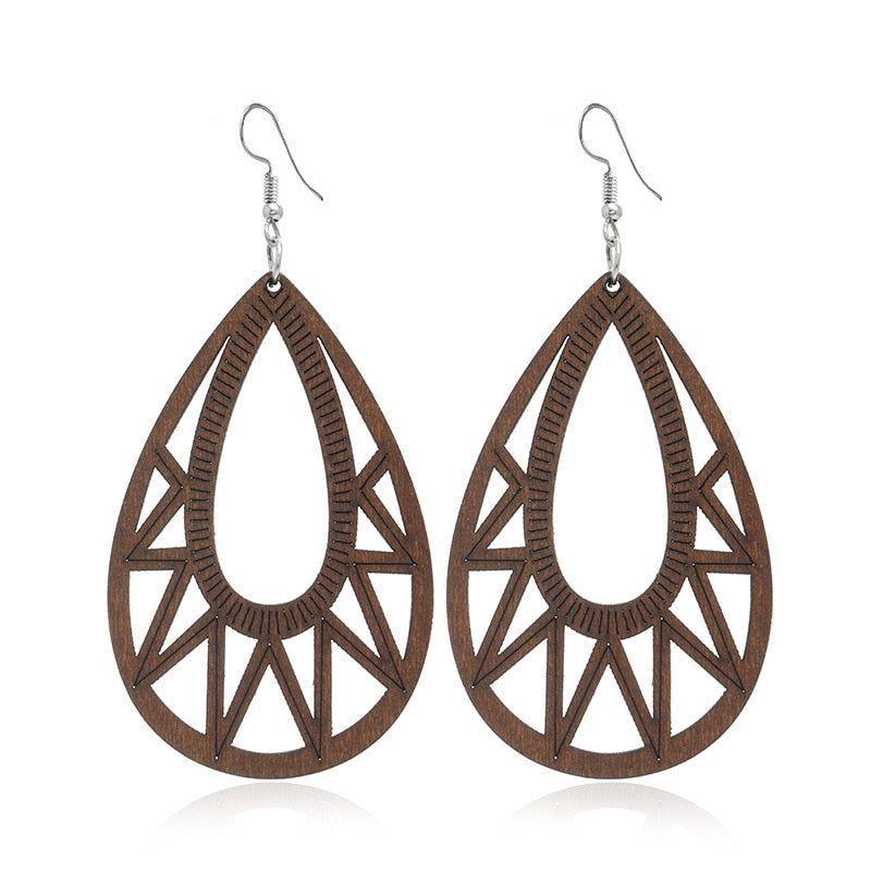 Geometric Big Dangle Earrings