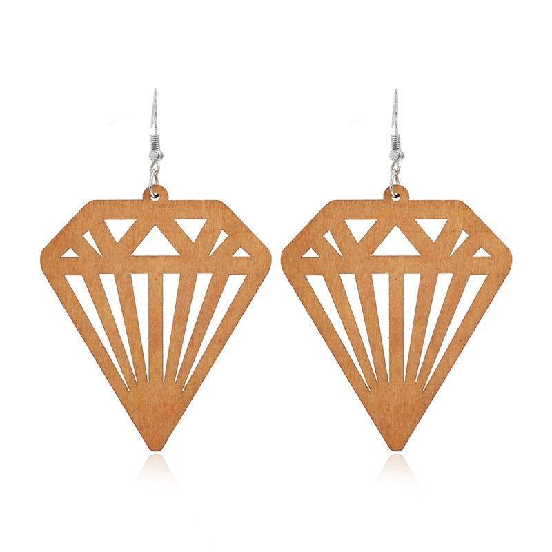 Geometric Big Dangle Earrings
