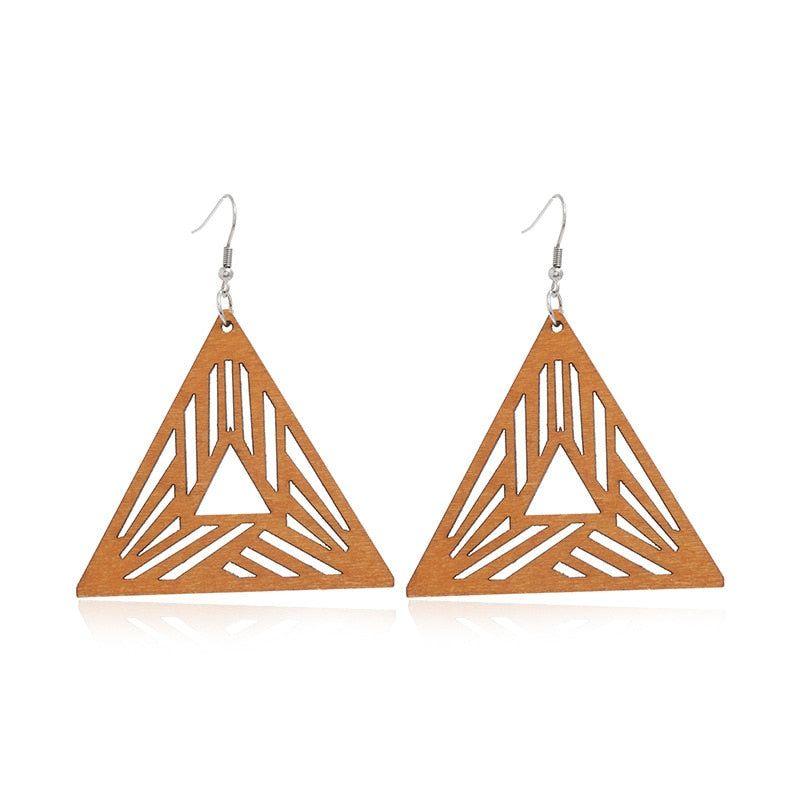 Geometric Big Dangle Earrings