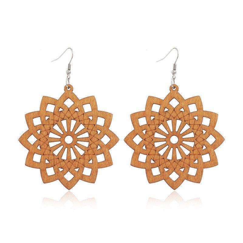 Geometric Big Dangle Earrings