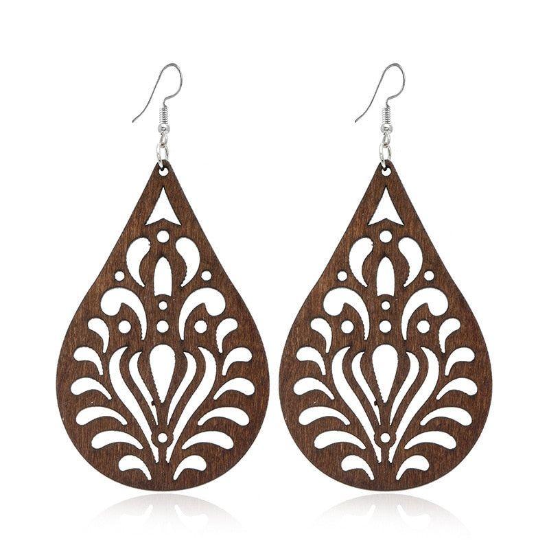 Geometric Big Dangle Earrings