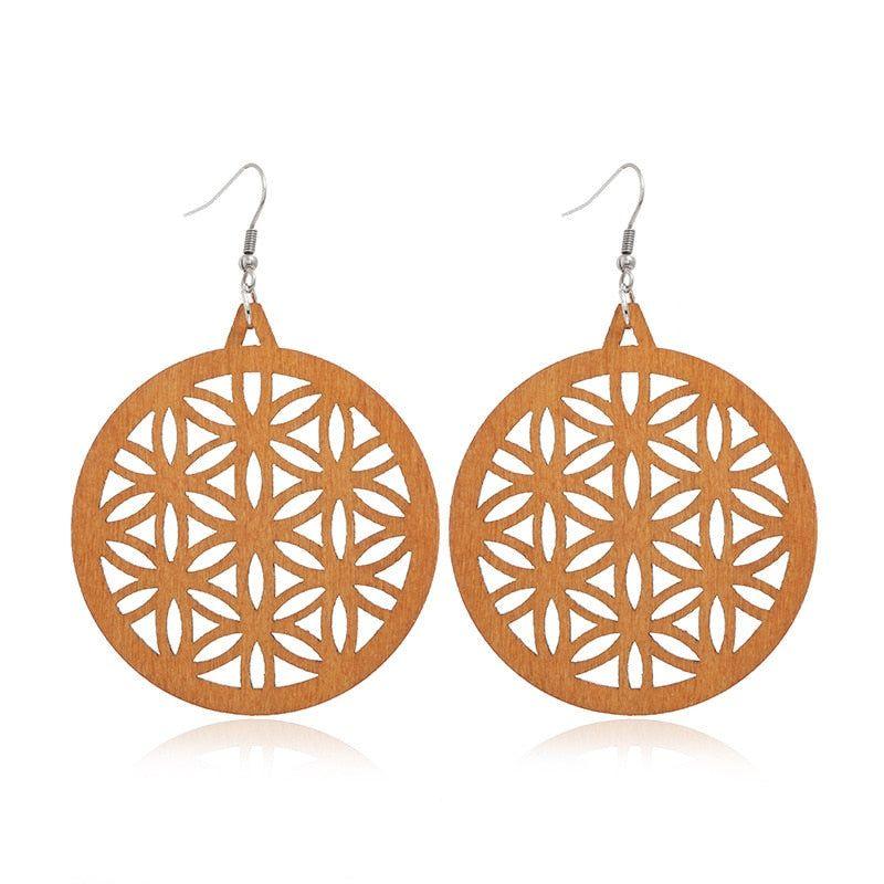 Geometric Big Dangle Earrings