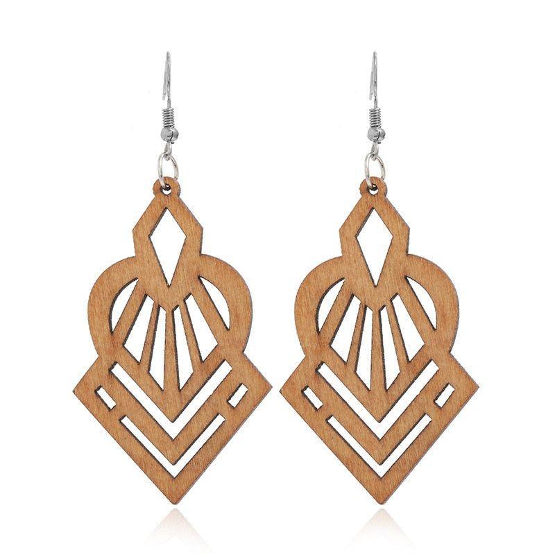 Geometric Big Dangle Earrings