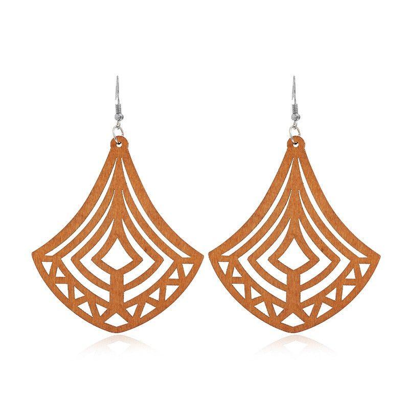 Geometric Big Dangle Earrings