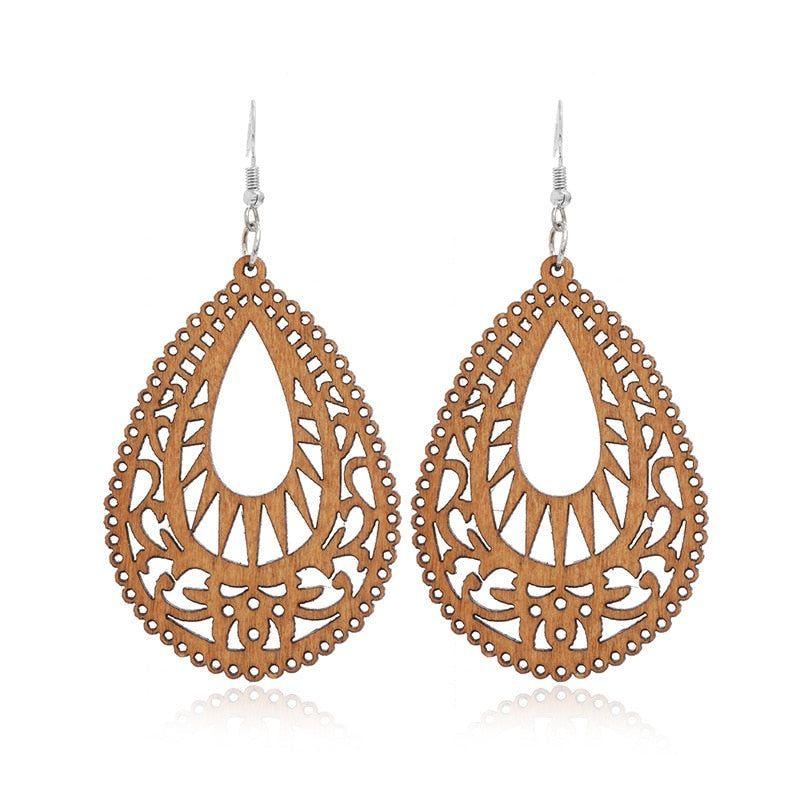 Geometric Big Dangle Earrings