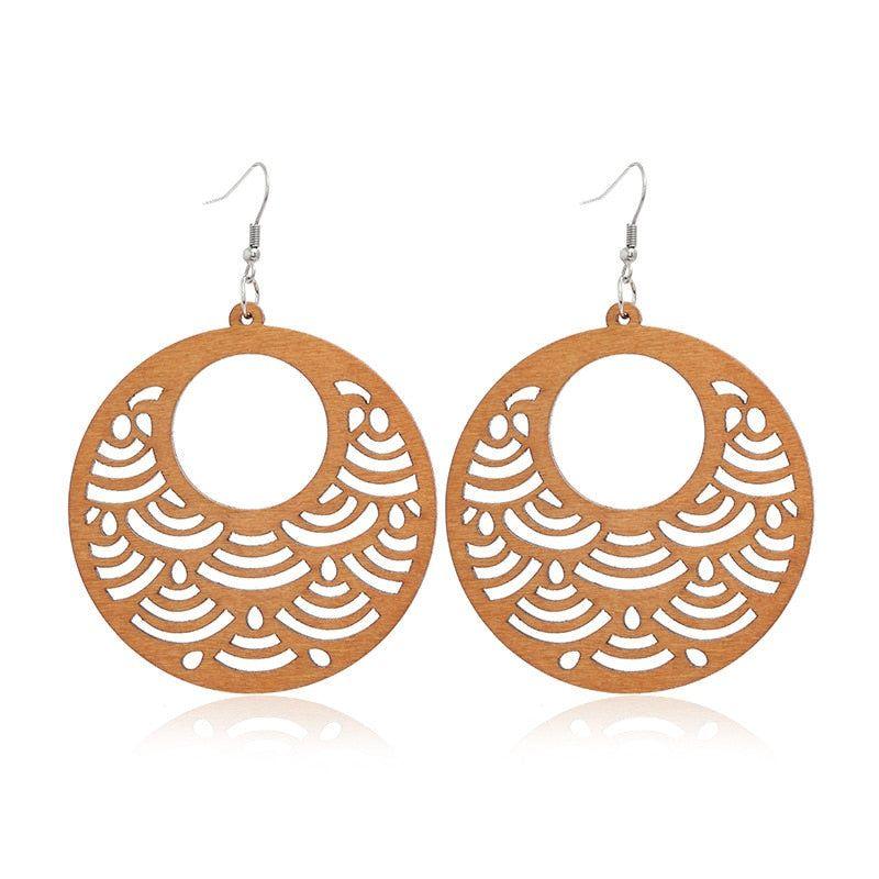 Geometric Big Dangle Earrings